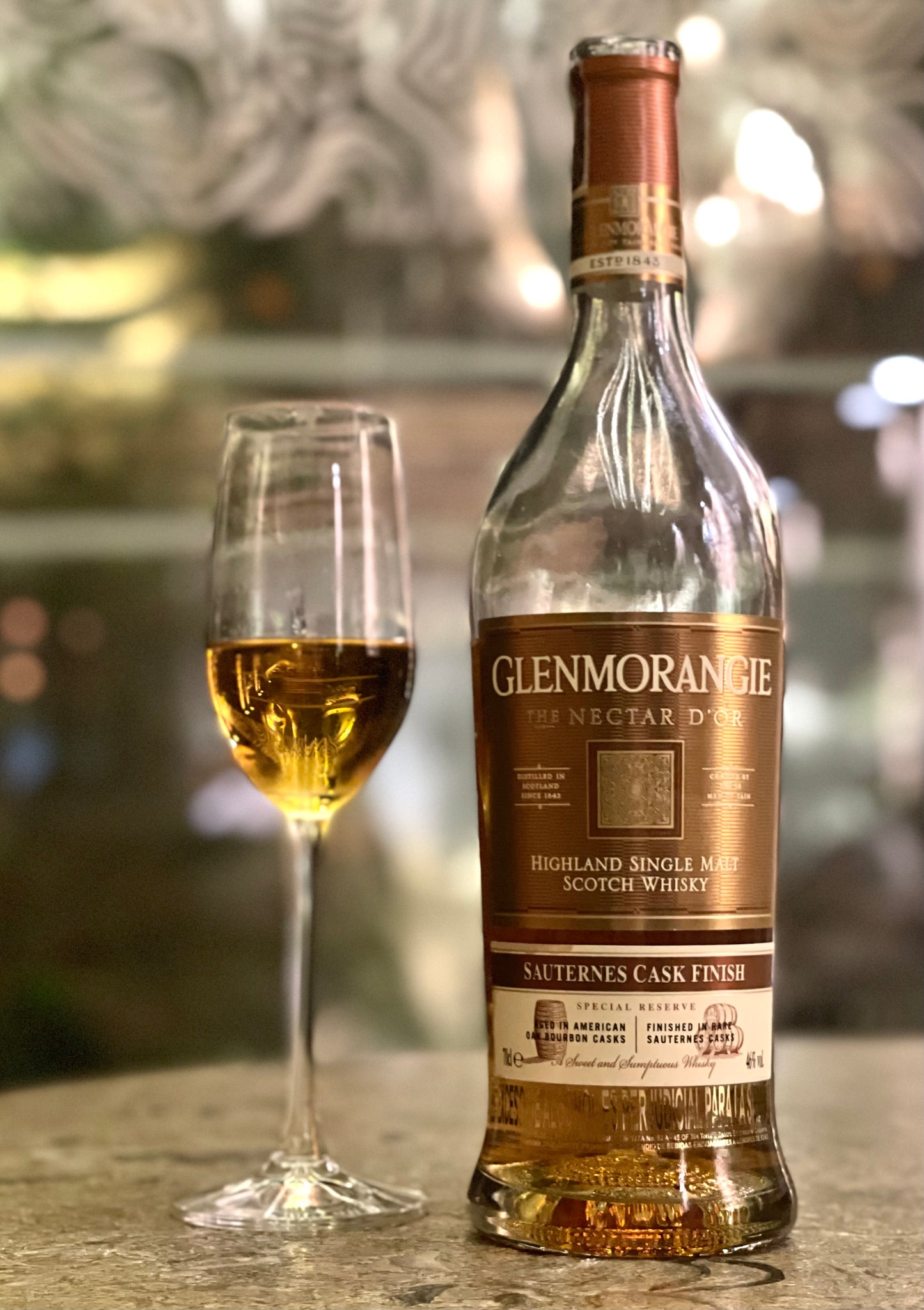 LifeStyle Rubi Whiskey Glenmorangie Nectar D Or 750cc  | Julio Garcia